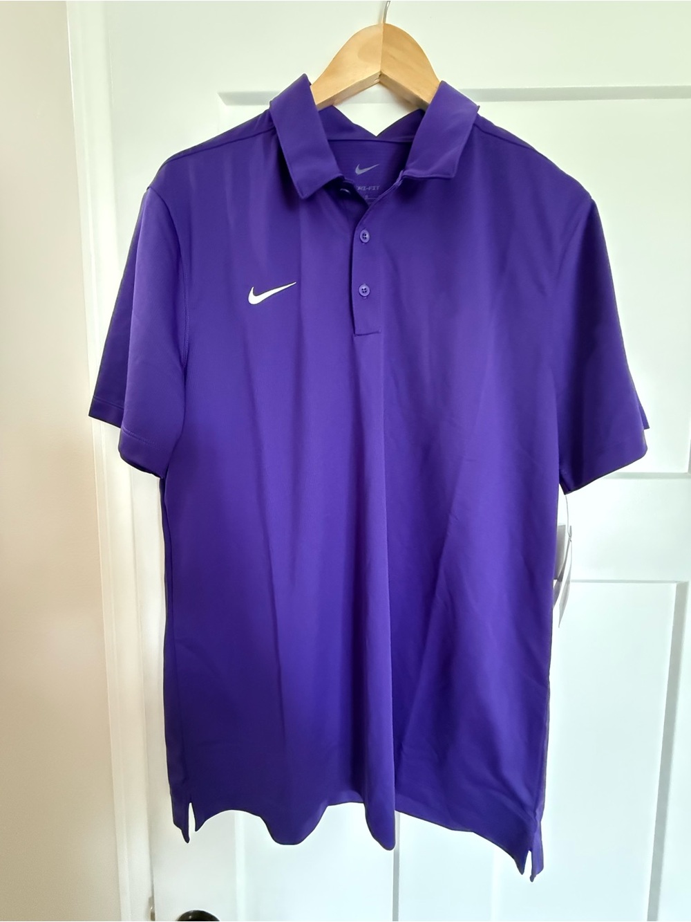 Nike purple Football polo